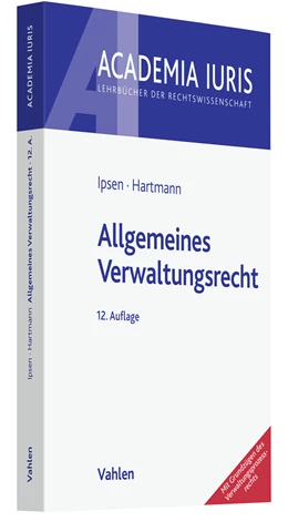Abbildung von Ipsen / Hartmann | Allgemeines Verwaltungsrecht | 12. Auflage | 2025 | beck-shop.de