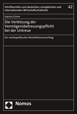 Abbildung von Ginou | Die Verletzung der Vermögensbetreuungspflicht bei der Untreue | 1. Auflage | 2020 | 42 | beck-shop.de