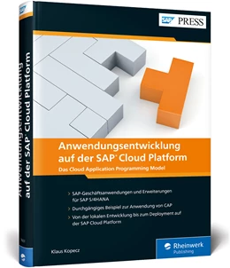 Abbildung von Kopecz | Anwendungsentwicklung auf der SAP Cloud Platform | 1. Auflage | 2020 | beck-shop.de