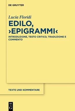 Abbildung von Floridi | Edilo, >Epigrammi< | 1. Auflage | 2020 | beck-shop.de