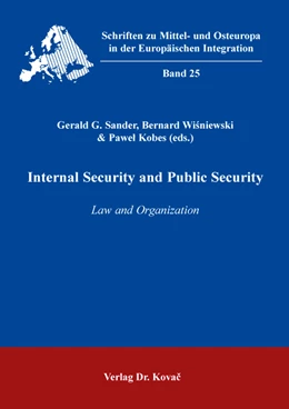 Abbildung von Sander / Wisniewski | Internal Security and Public Security | 1. Auflage | 2020 | 25 | beck-shop.de