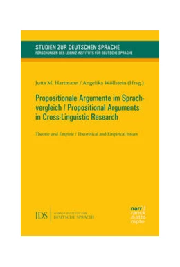 Abbildung von Hartmann / Wöllstein | Propositionale Argumente im Sprachvergleich / Propositional Arguments in Cross-Linguistic Research | 1. Auflage | 2023 | beck-shop.de
