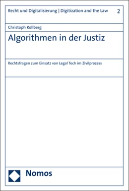 Abbildung von Rollberg | Algorithmen in der Justiz | 1. Auflage | 2020 | 2 | beck-shop.de