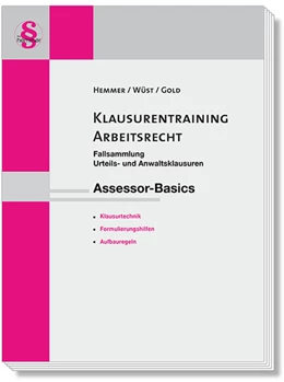 Abbildung von Hemmer / Wüst | Klausurentraining Arbeitsrecht | 16. Auflage | 2020 | beck-shop.de