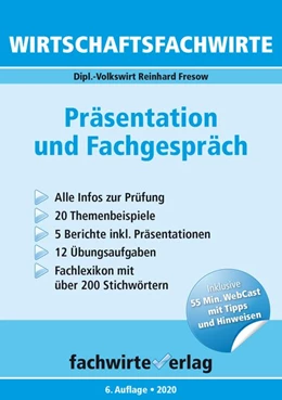 Abbildung von Fresow | Wirtschaftsfachwirte: Präsentation und Fachgespräch | 6. Auflage | 2020 | beck-shop.de