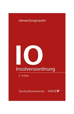Abbildung von Jelinek / Zangl | IO - Insolvenzordnung | 9. Auflage | 2020 | beck-shop.de