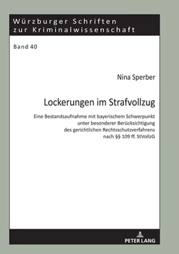 Abbildung von Sperber | Lockerungen im Strafvollzug | 1. Auflage | 2020 | beck-shop.de