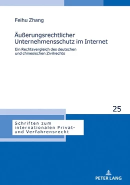 Abbildung von Zhang | Äußerungsrechtlicher Unternehmensschutz im Internet | 1. Auflage | 2020 | beck-shop.de