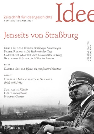 Cover: , Zeitschrift für Ideengeschichte Heft XV/2 Sommer 2021