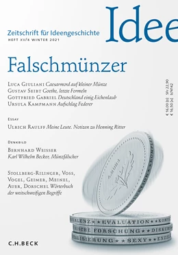 Abbildung von Zeitschrift für Ideengeschichte Heft XV/4 Winter 2021 | | 2021 | beck-shop.de