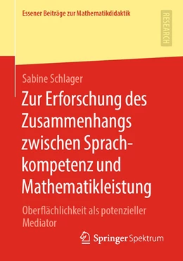 Abbildung von Schlager | Zur Erforschung des Zusammenhangs zwischen Sprachkompetenz und Mathematikleistung | 1. Auflage | 2020 | beck-shop.de