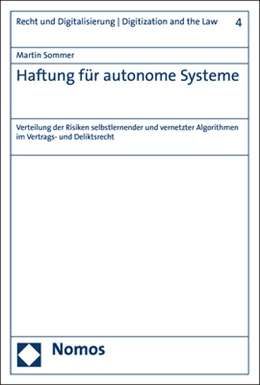 Abbildung von Sommer | Haftung für autonome Systeme | 1. Auflage | 2020 | beck-shop.de