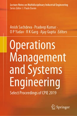 Abbildung von Sachdeva / Kumar | Operations Management and Systems Engineering | 1. Auflage | 2020 | beck-shop.de