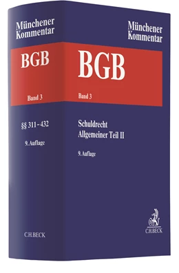 Abbildung von Münchener Kommentar zum Bürgerlichen Gesetzbuch: BGB, Band 3: Schuldrecht - Allgemeiner Teil II | 9. Auflage | 2022 | beck-shop.de