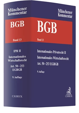 Abbildung von Münchener Kommentar zum Bürgerlichen Gesetzbuch: BGB, Band 13: Internationales Privatrecht II, IntWR, Art. 50-253 EGBGB | 9. Auflage | 2024 | beck-shop.de