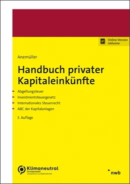 Abbildung von Anemüller | Handbuch privater Kapitaleinkünfte | 3. Auflage | 2023 | beck-shop.de