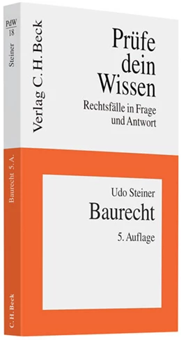 Abbildung von Steiner | Baurecht | 5. Auflage | 2010 | Band 18 | beck-shop.de