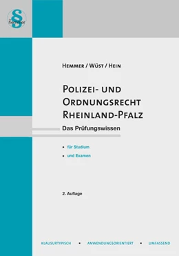 Abbildung von Hemmer / Wüst | Polizei- und Ordnungsrecht Rheinland-Pfalz | 2. Auflage | 2020 | beck-shop.de