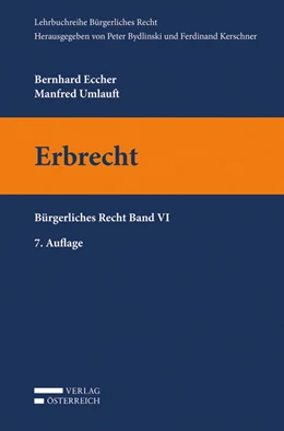 Abbildung von Eccher / Umlauft | Erbrecht | 7. Auflage | 2020 | beck-shop.de