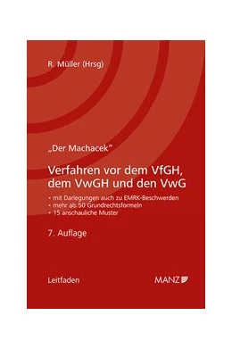 Abbildung von Müller | Verfahren vor dem VfGH, dem VwGH und den VwG | 7. Auflage | 2020 | beck-shop.de