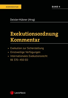 Abbildung von Deixler-Hübner | Exekutionsordnung - Kommentar Band 4 | 1. Auflage | 2021 | beck-shop.de