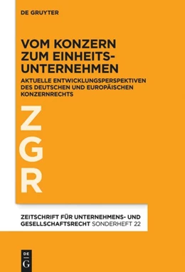 Abbildung von Bergmann / Drescher | Vom Konzern zum Einheitsunternehmen | 1. Auflage | 2020 | beck-shop.de