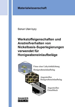 Abbildung von Ulan Kyzy | Werkstoffeigenschaften und Anstreifverhalten von Nickelbasis-Superlegierungen verwendet für Honigwabeneinlaufbeläge | 1. Auflage | 2020 | beck-shop.de