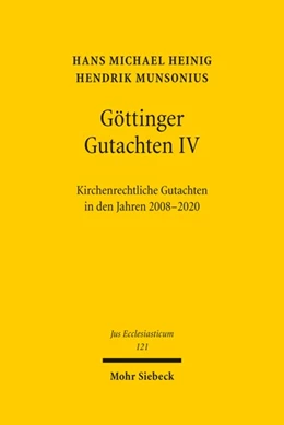Abbildung von Heinig / Munsonius | Göttinger Gutachten IV | 1. Auflage | 2021 | 121 | beck-shop.de