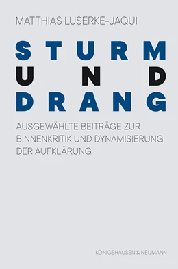 Abbildung von Luserke-Jaqui | Sturm und Drang | 1. Auflage | 2021 | beck-shop.de