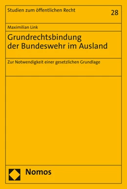 Abbildung von Link | Grundrechtsbindung der Bundeswehr im Ausland | 1. Auflage | 2020 | 28 | beck-shop.de