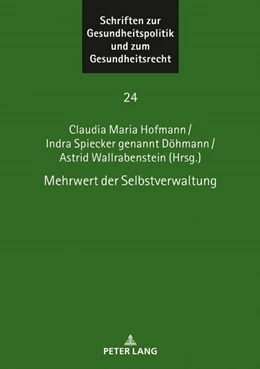 Abbildung von Hofmann / Wallrabenstein | Mehrwert der Selbstverwaltung | 1. Auflage | 2020 | beck-shop.de