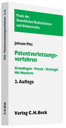 Abbildung von Pitz | Patentverletzungsverfahren | 2. Auflage | 2010 | beck-shop.de