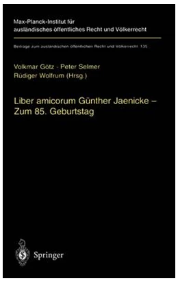 Abbildung von Götz / Selmer | Liber amicorum Günther Jaenicke - Zum 85. Geburtstag | 1. Auflage | 1998 | 135 | beck-shop.de
