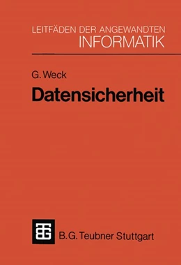 Abbildung von Weck | Datensicherheit | 1. Auflage | 2019 | beck-shop.de