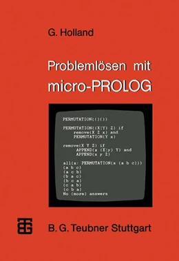 Abbildung von Holland | Problemlösen mit micro-PROLOG | 1. Auflage | 2019 | beck-shop.de