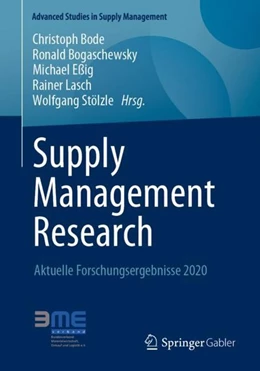 Abbildung von Bode / Bogaschewsky | Supply Management Research | 1. Auflage | 2020 | beck-shop.de