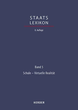 Abbildung von Oberreuter | Staatslexikon, Band 5: Schule - Virtuelle Realität | 1. Auflage | 2021 | beck-shop.de