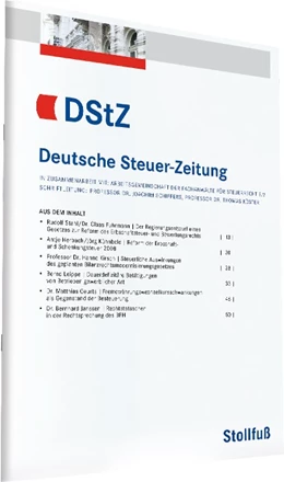 Abbildung von Deutsche Steuer-Zeitung - DStZ | 106. Auflage | 2022 | beck-shop.de