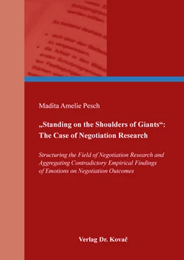 Abbildung von Pesch | „Standing on the Shoulders of Giants“: The Case of Negotiation Research | 1. Auflage | 2021 | 536 | beck-shop.de