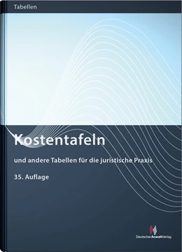 Abbildung von Kostentafeln | 35. Auflage | 2021 | beck-shop.de