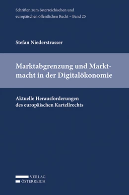 Abbildung von Niederstrasser | Marktabgrenzung und Marktmacht in der Digitalökonomie | 1. Auflage | 2020 | beck-shop.de