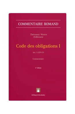 Abbildung von Thévenoz / Werro | Code des obligations I: CO I | 3. Auflage | 2021 | beck-shop.de