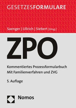 Abbildung von Saenger / Ullrich | Zivilprozessordnung: ZPO | 5. Auflage | 2021 | beck-shop.de