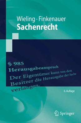 Abbildung von Wieling / Finkenauer | Sachenrecht | 6. Auflage | 2020 | beck-shop.de