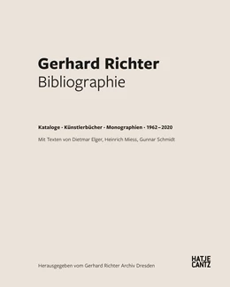 Abbildung von Miess | Gerhard Richter. Bibliographie | 1. Auflage | 2023 | beck-shop.de