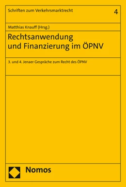 Abbildung von Knauff | Rechtsanwendung und Finanzierung im ÖPNV | 1. Auflage | 2020 | 4 | beck-shop.de