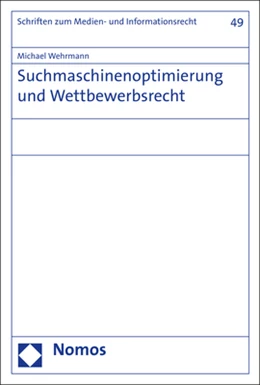Abbildung von Wehrmann | Suchmaschinenoptimierung und Wettbewerbsrecht | 1. Auflage | 2020 | beck-shop.de