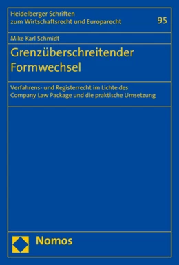 Abbildung von Schmidt | Grenzüberschreitender Formwechsel | 1. Auflage | 2020 | 95 | beck-shop.de