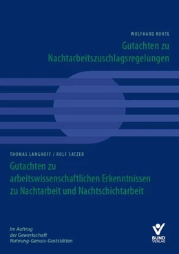 Abbildung von Kohte / Langhoff | Gutachten zu Nachtarbeitszuschlagsregelungen | 1. Auflage | 2020 | beck-shop.de