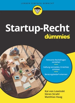 Abbildung von Lewinski / Strahl | Startup-Recht für Dummies | 1. Auflage | 2021 | beck-shop.de